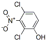 2,4-二氯-3-硝基苯酚分子式结构图