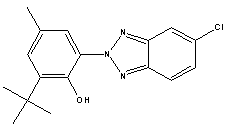 紫外线吸收剂 UV-326分子式结构图