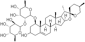 麦冬皂苷 B分子式结构图