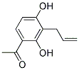 1-(3-烯丙基-2,4-二羟基苯基)乙酮分子式结构图