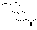 6-甲氧基-2-乙酰萘分子式结构图