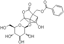 白芍药苷分子式结构图