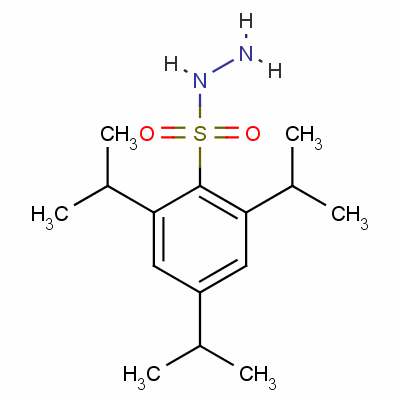 2,4,6-三异丙基苯磺酰基肼分子式结构图