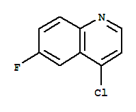 4-氯-6-氟喹啉分子式结构图