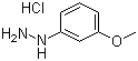 3-甲氧基苯肼盐酸盐分子式结构图