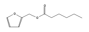 己酸糠酯分子式结构图