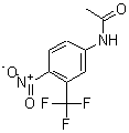 4-硝基-3-(三氟甲基)乙酰苯胺分子式结构图