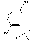 5-氨基-2-溴三氟甲苯分子式结构图