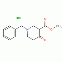 甲基-1-苄基-4-氧代哌啶-3-甲酸甲酯盐酸盐分子式结构图