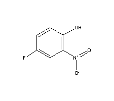 2-硝基-4-氟苯酚分子式结构图