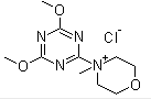 氯化4-(4,6-二甲氧基-1,3,5-三嗪-2-基)-4-甲基吗啉分子式结构图