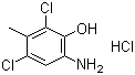 6-氨基-2,4-二氯-3-甲基苯酚盐酸盐分子式结构图