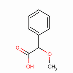 (R)-(-)-α-甲氧基苯乙酸分子式结构图