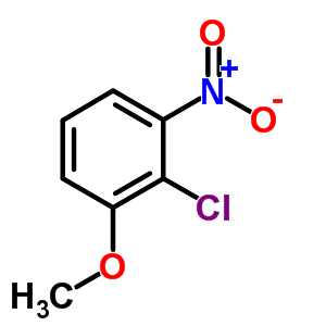 2-氯-3-硝基苯甲醚分子式结构图