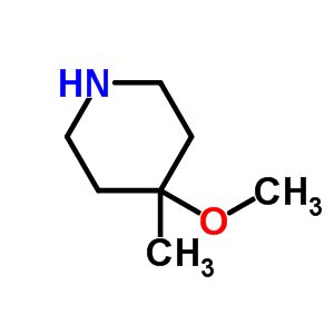 4-甲氧基-4-甲基哌啶分子式结构图