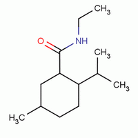 N-乙基-L-薄荷基甲酰胺分子式结构图