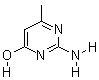 2-氨基-4-羟基-6-甲基嘧啶分子式结构图