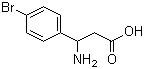 3-氨基-3-(4-溴苯基)丙酸分子式结构图