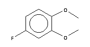 1,2-二甲氧基-4-氟代苯分子式结构图