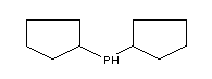 二环戊基膦分子式结构图