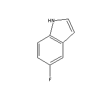 5-氟吲哚分子式结构图