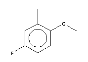 4-氟-2-甲基苯甲醚分子式结构图