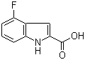 4-氟吲哚-2-甲酸分子式结构图