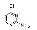 2-氨基-4-氯嘧啶分子式结构图