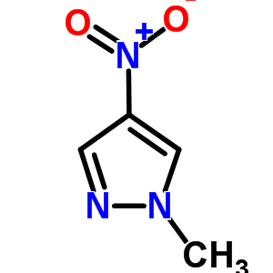 1-甲基-4-硝基吡唑分子式结构图