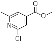 2-氯-6-甲基异烟酸甲酯分子式结构图