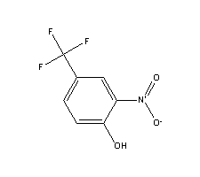 2-硝基-4-(三氟甲基)苯酚分子式结构图