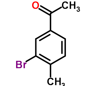 3-溴-4-甲基苯乙酮分子式结构图