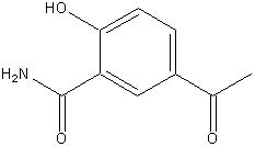 5-乙酰基水杨酰胺分子式结构图