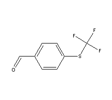 对三氟甲硫基苯甲醛分子式结构图