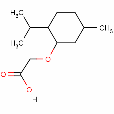 (-)-孟氧基乙酸分子式结构图