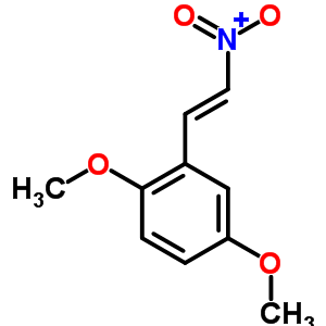 2,5-二甲氧基-β-硝基苯乙烯分子式结构图