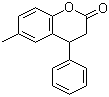 6-甲基-4-苯基色满-2-酮分子式结构图