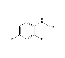 2,4-二氟苯肼分子式结构图