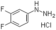 3,4-二氟苯肼盐酸盐分子式结构图