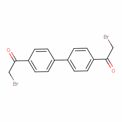 4,4'-二(2-溴乙酰基)联苯分子式结构图