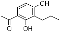 2,4-二羟基-3-丙基苯乙酮分子式结构图