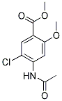 5-氯-4-乙酰氨基-2-甲氧基苯甲酸甲酯分子式结构图