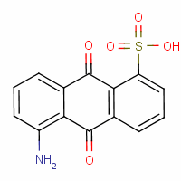 1-氨基蒽醌-5-磺酸钠盐分子式结构图