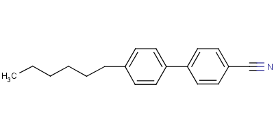 4'-己基-(1,1'-联苯基)-4-腈分子式结构图