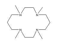 1,4,8,11-四甲基-1,4,8,11-四氮环十四烷分子式结构图