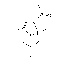 乙烯基三乙酰氧硅烷分子式结构图