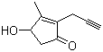 2-炔丙基-3-甲基-4-羟基-2-环戊烯-1-酮分子式结构图