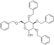 2,3,4,6-四-o-苄基-D-吡喃葡萄糖分子式结构图