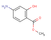 邻羟基对氨基苯甲酸甲酯分子式结构图