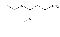 1-氨基-3,3-二乙氧基丙烷分子式结构图